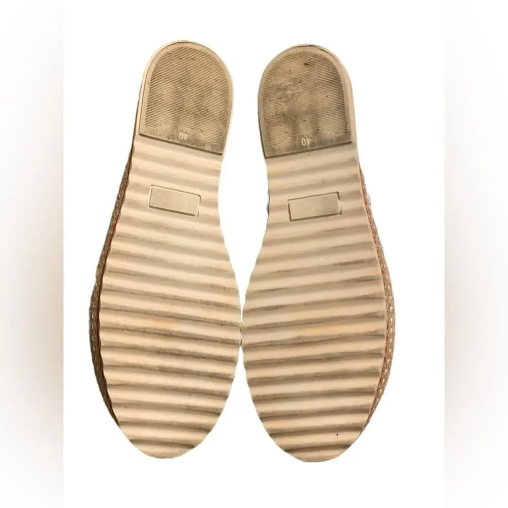 Goby Espadrilles Flats Geometric‎ Paisley Pattern US Size 9 (EU 40)